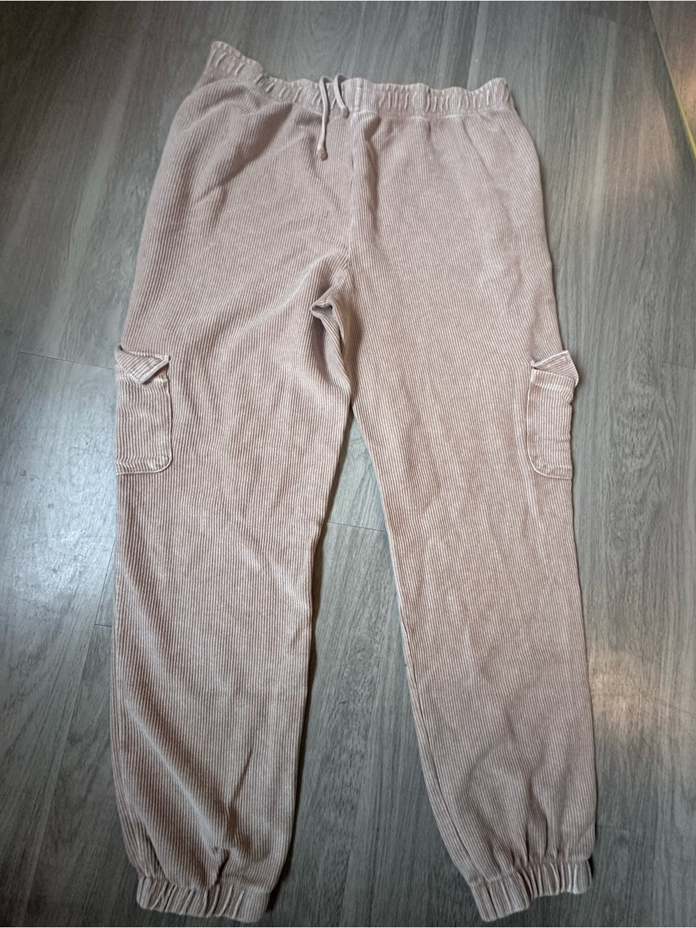 MOON RYDER corded joggers cargo pants in tan khaki sz 2XL - Picture 10 of 10